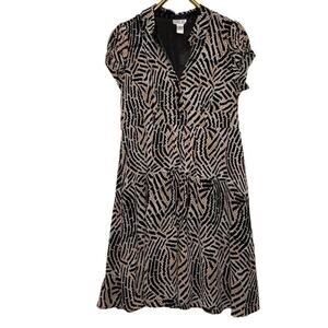 Robbie Bee Retro 40s Style Size 18 Dress Button Front Rockabilly Swing Dance